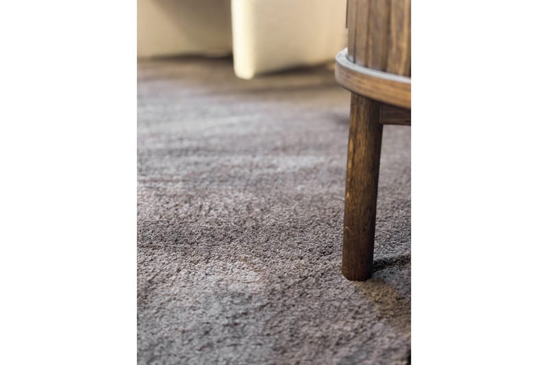 Vaskbart teppe Soft Rund - 240x240 cm, Sjokolade - Tekstiler & tepper - Teppe & matte - Utendørs tepper - Plasttepper