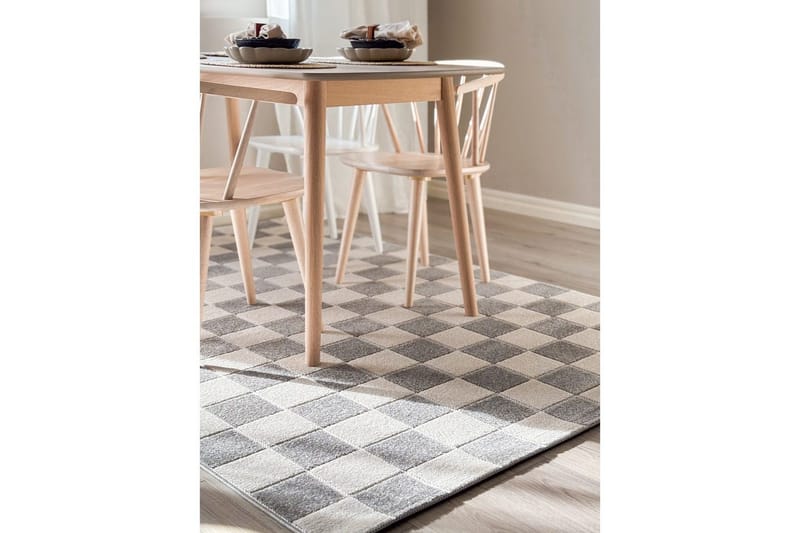 Wiltonteppe Hawaii Chess 160x230 cm, Grå - 160x230 cm, Grå - Tekstiler & tepper - Teppe & matte - Utendørs tepper