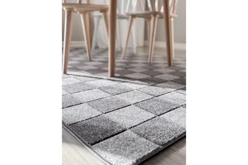 Wiltonteppe Hawaii Chess 200x200 cm, Grafitt - 200x200 cm, Grafitt - Tekstiler & tepper - Teppe & matte - Utendørs tepper