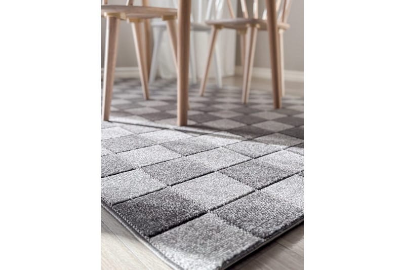 Wiltonteppe Hawaii Chess 200x200 cm, Grafitt - 200x200 cm, Grafitt - Tekstiler & tepper - Teppe & matte - Utendørs tepper