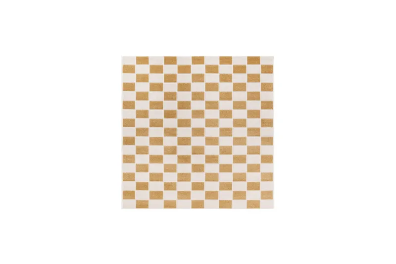Wiltonteppe Hawaii Chess 200x200 cm, Gul, 200x200 cm, Gul