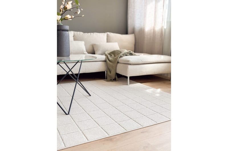 Wiltonteppe Hawaii Chess 200x200 cm, Krem - 200x200 cm, Krem - Tekstiler & tepper - Teppe & matte - Utendørs tepper