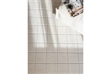Wiltonteppe Hawaii Chess 200x200 cm, Krem - 200x200 cm, Krem - Tekstiler & tepper - Teppe & matte - Utendørs tepper