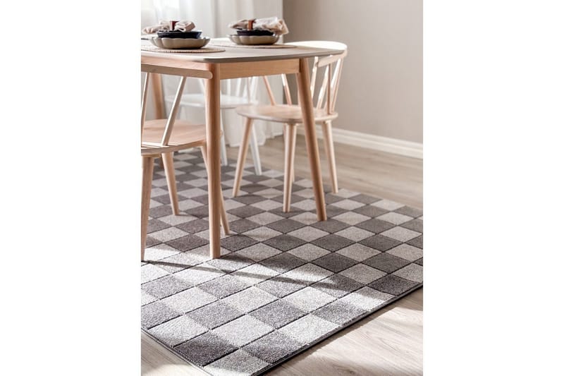 Wiltonteppe Hawaii Chess 240x240 cm, Grafitt - 240x240 cm, Grafitt - Tekstiler & tepper - Teppe & matte - Utendørs tepper