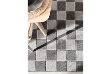 Wiltonteppe Hawaii Chess 240x240 cm, Grafitt - 240x240 cm, Grafitt - Tekstiler & tepper - Teppe & matte - Utendørs tepper