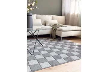 Wiltonteppe Hawaii Chess 240x240 cm, Grafitt - 240x240 cm, Grafitt - Tekstiler & tepper - Teppe & matte - Utendørs tepper