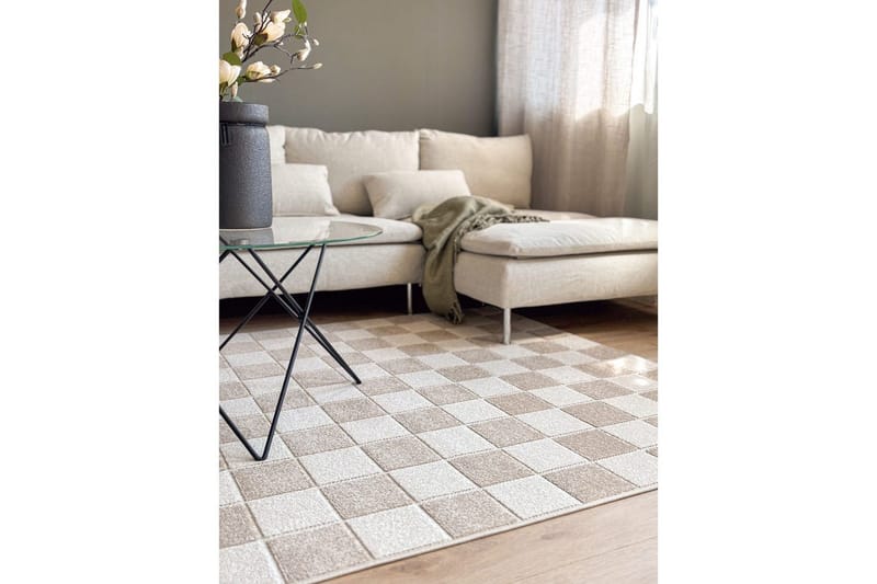 Wiltonteppe Hawaii Chess 240x240 cm, Lin, Linne - 240x240 cm, Lin, Linne - Tekstiler & tepper - Teppe & matte - Utendørs tepper