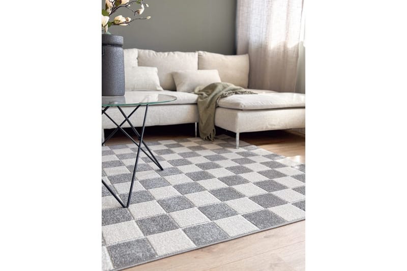 Wiltonteppe Hawaii Chess 240x340 cm, Grå - 240x340 cm, Grå - Tekstiler & tepper - Teppe & matte - Utendørs tepper