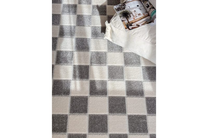 Wiltonteppe Hawaii Chess 240x340 cm, Grå - 240x340 cm, Grå - Tekstiler & tepper - Teppe & matte - Utendørs tepper