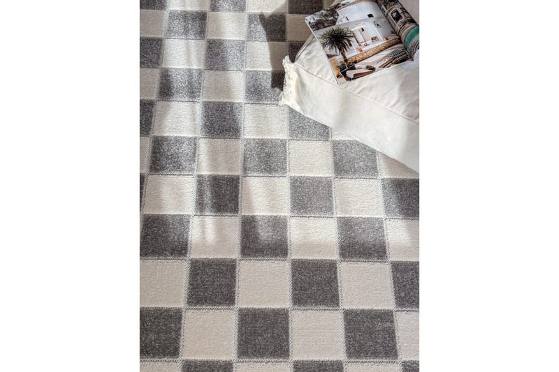 Wiltonteppe Hawaii Chess 240x340 cm, Grå - 240x340 cm, Grå - Tekstiler & tepper - Teppe & matte - Utendørs tepper