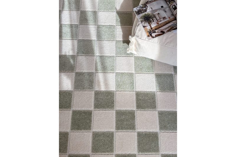 Wiltonteppe Hawaii Chess 240x340 cm, Grønn - 240x340 cm, Grønn - Tekstiler & tepper - Teppe & matte - Utendørs tepper