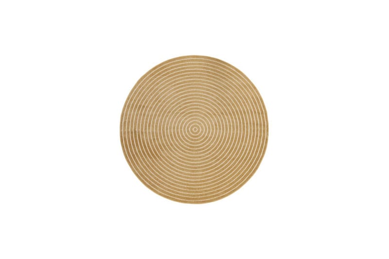 Wiltonteppe Hawaii Circle 200x200 cm, Gul, 200x200 cm, Gul