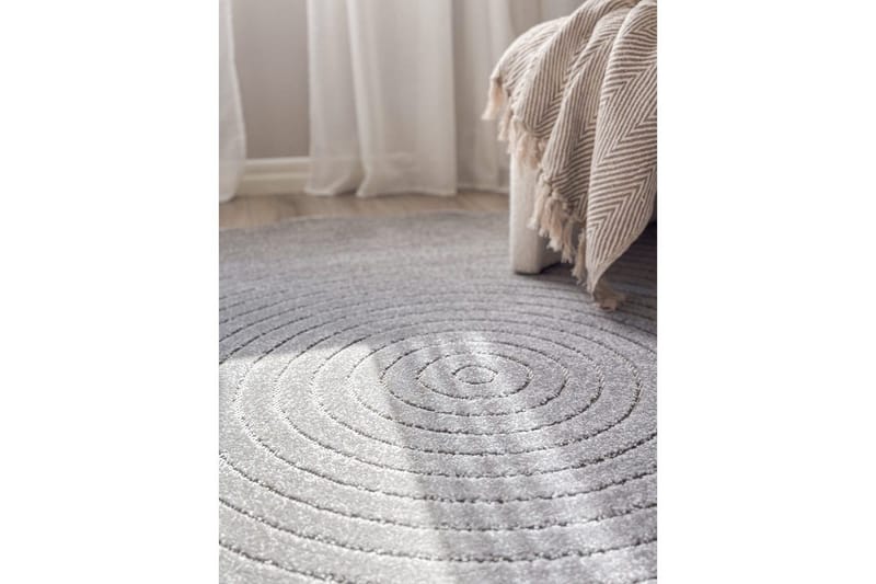 Wiltonteppe Hawaii Circle 240x240 cm, Grå - 240x240 cm, Grå - Tekstiler & tepper - Teppe & matte - Utendørs tepper