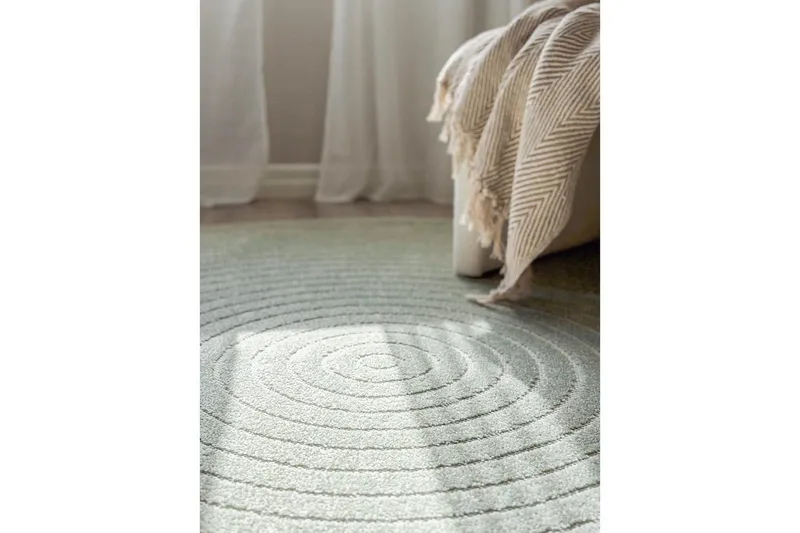 Wiltonteppe Hawaii Circle 240x240 cm, Grønn - 240x240 cm, Grønn - Tekstiler & tepper - Teppe & matte - Utendørs tepper