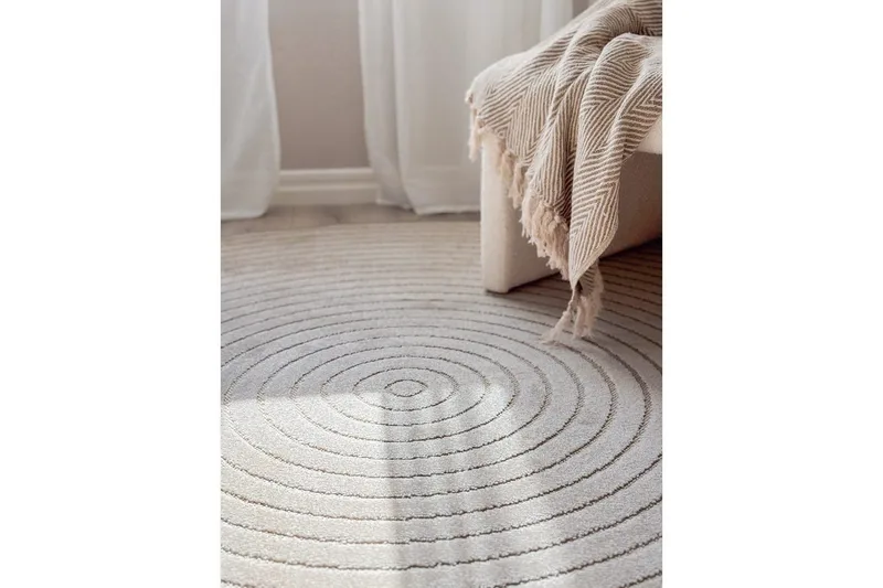 Wiltonteppe Hawaii Circle 240x240 cm, Lin, Linne - 240x240 cm, Lin, Linne - Tekstiler & tepper - Teppe & matte - Utendørs tepper