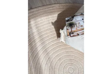 Wiltonteppe Hawaii Circle 240x240 cm, Lin, Linne - 240x240 cm, Lin, Linne - Tekstiler & tepper - Teppe & matte - Utendørs tepper