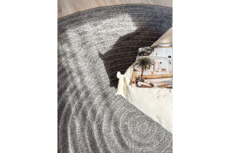 Wiltonteppe Hawaii Circle 280x280 cm, Grafitt - 280x280 cm, Grafitt - Tekstiler & tepper - Teppe & matte - Utendørs tepper