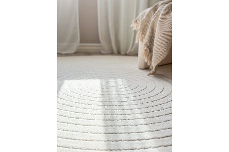 Wiltonteppe Hawaii Circle 280x280 cm, Krem - 280x280 cm, Krem - Tekstiler & tepper - Teppe & matte - Utendørs tepper