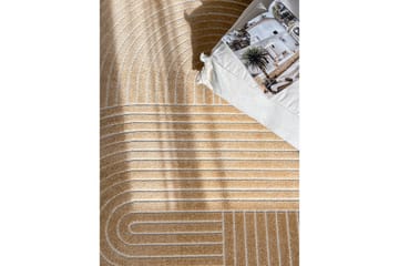 Wiltonteppe Hawaii Shape 160x230 cm, Gul - 160x230 cm, Gul - Tekstiler & tepper - Teppe & matte - Utendørs tepper