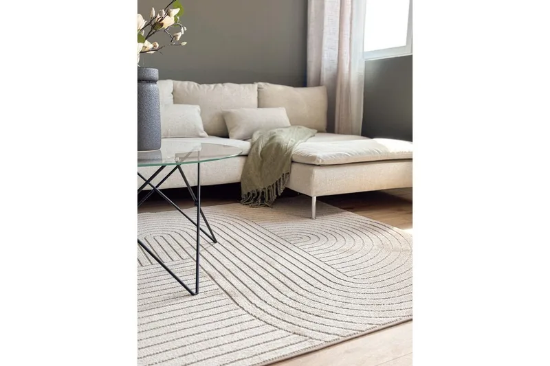 Wiltonteppe Hawaii Shape 200x200 cm, Lin, Linne - 200x200 cm, Lin, Linne - Tekstiler & tepper - Teppe & matte - Utendørs tepper
