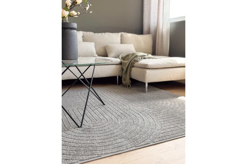 Wiltonteppe Hawaii Shape 240x240 cm, Grå - 240x240 cm, Grå - Tekstiler & tepper - Teppe & matte - Utendørs tepper