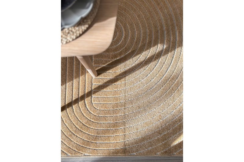 Wiltonteppe Hawaii Shape 240x240 cm, Gul - 240x240 cm, Gul - Tekstiler & tepper - Teppe & matte - Utendørs tepper