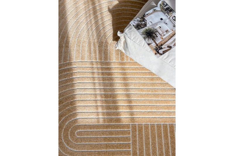 Wiltonteppe Hawaii Shape 240x340 cm, Gul - 240x340 cm, Gul - Tekstiler & tepper - Teppe & matte - Utendørs tepper