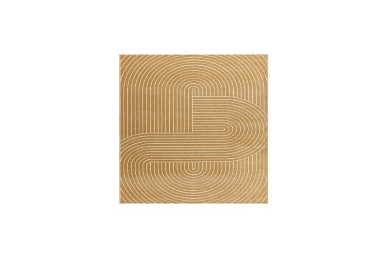 Wiltonteppe Hawaii Shape 280x280 cm, Gul, 280x280 cm, Gul