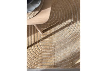 Wiltonteppe Hawaii Shape 280x280 cm, Gul - 280x280 cm, Gul - Tekstiler & tepper - Teppe & matte - Utendørs tepper
