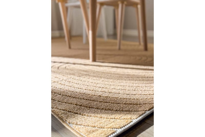 Wiltonteppe Hawaii Shape 280x280 cm, Gul - 280x280 cm, Gul - Tekstiler & tepper - Teppe & matte - Utendørs tepper