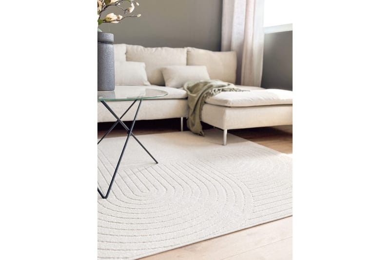 Wiltonteppe Hawaii Shape 280x280 cm, Krem - 280x280 cm, Krem - Tekstiler & tepper - Teppe & matte - Utendørs tepper