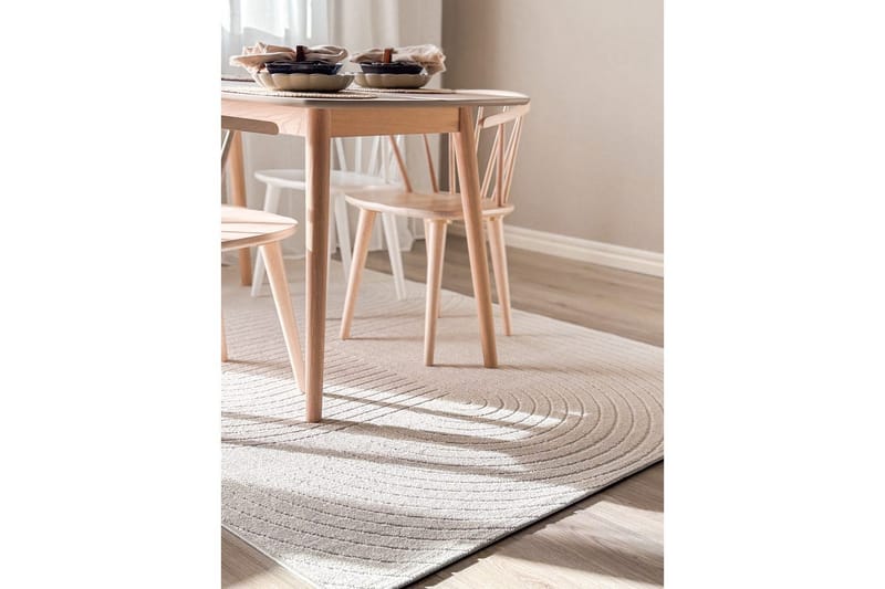 Wiltonteppe Hawaii Shape 280x280 cm, Krem - 280x280 cm, Krem - Tekstiler & tepper - Teppe & matte - Utendørs tepper