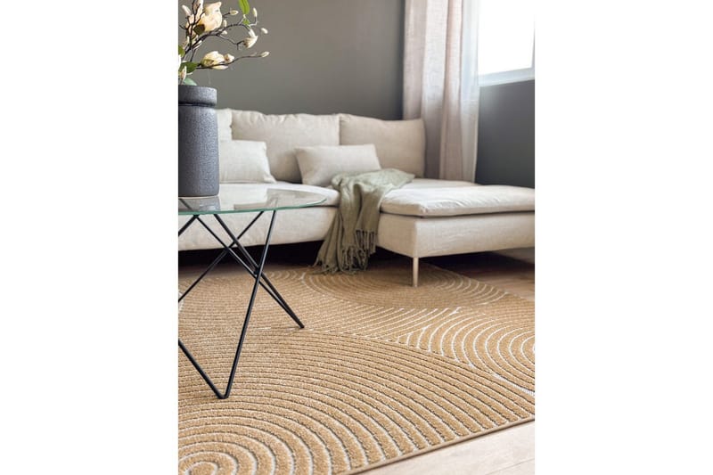 Wiltonteppe Hawaii Trend 280x280 cm, Gul - 280x280 cm, Gul - Tekstiler & tepper - Teppe & matte - Utendørs tepper