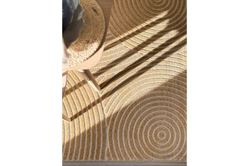 Wiltonteppe Hawaii Trend 280x280 cm, Gul - 280x280 cm, Gul - Tekstiler & tepper - Teppe & matte - Utendørs tepper