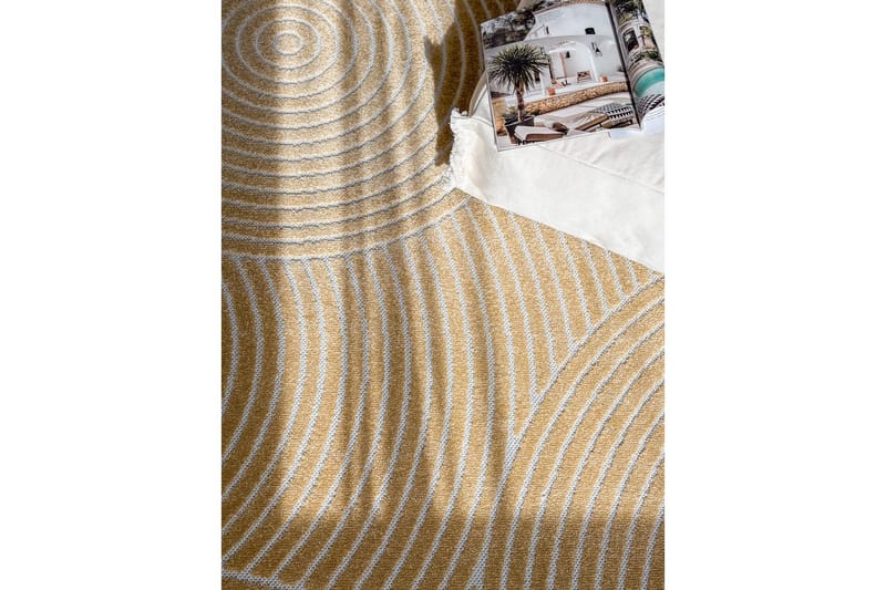 Wiltonteppe Hawaii Trend 280x280 cm, Gul - 280x280 cm, Gul - Tekstiler & tepper - Teppe & matte - Utendørs tepper