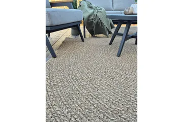 Wiltonteppe Natural Circle 200x290 cm - 200x290 cm - Tekstiler & tepper - Teppe & matte - Utendørs tepper