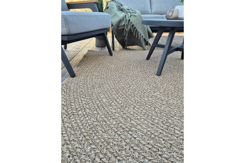 Wiltonteppe Natural Circle 200x290 cm - 200x290 cm - Tekstiler & tepper - Teppe & matte - Utendørs tepper