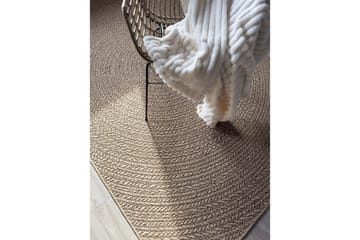Wiltonteppe Natural Circle 200x290 cm - 200x290 cm - Tekstiler & tepper - Teppe & matte - Utendørs tepper