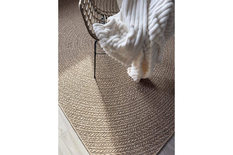 Wiltonteppe Natural Circle 240x340 cm - 240x340 cm - Tekstiler & tepper - Teppe & matte - Utendørs tepper