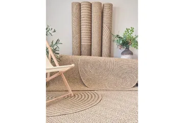 Wiltonteppe Natural Sun 120x120 cm - 120x120 cm - Tekstiler & tepper - Teppe & matte - Utendørs tepper