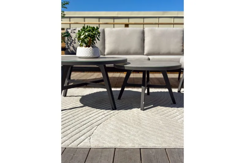 Wiltonteppe Orlando Modern 160x230 cm, Grå - 160x230 cm, Grå - Tekstiler & tepper - Teppe & matte - Utendørs tepper