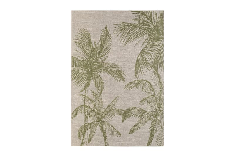 Utendørsmatte Bahamas Palm 200x290 cm - Grønn - Utendørs tepper - Balkongmatte & terassmatte