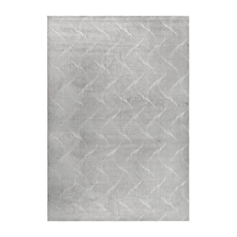 Vaskbart teppe Castello Wave - Grå - Tekstiler & tepper - Teppe & matte - Flatvevde tepper