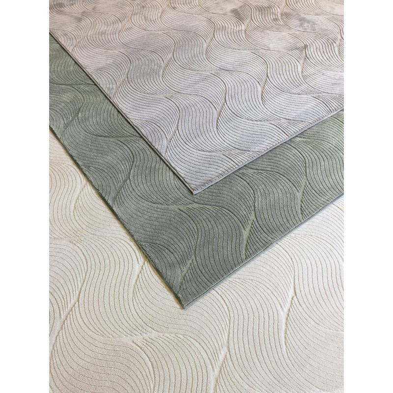 Vaskbart teppe Castello Wave - Grønn - Tekstiler & tepper - Teppe & matte - Flatvevde tepper