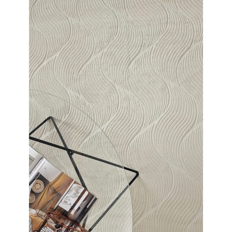 Vaskbart teppe Castello Wave - Natur - Tekstiler & tepper - Teppe & matte - Flatvevde tepper