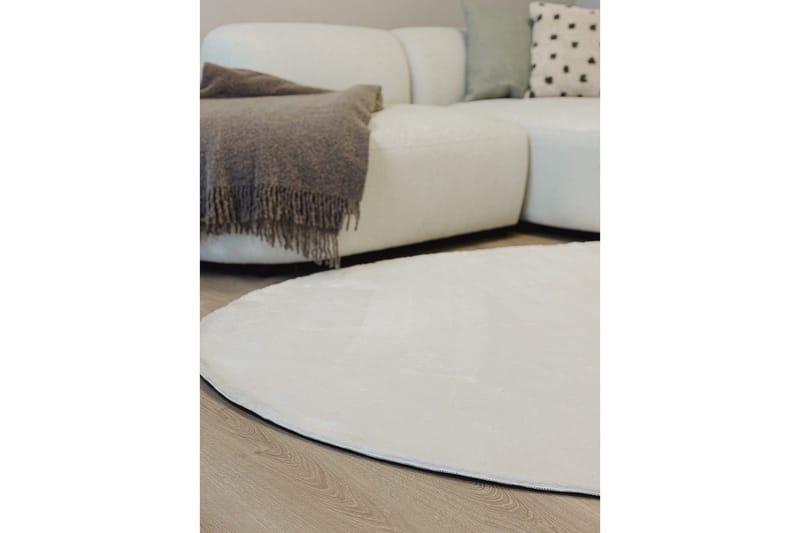 Vaskbart teppe Soft Shape - 160x230 cm, Hvit - Tekstiler & tepper - Teppe & matte - Flatvevde tepper