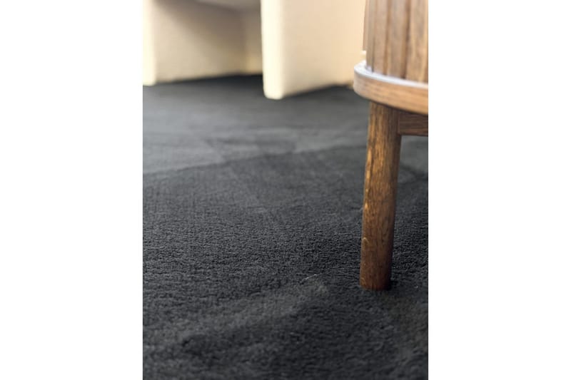 Vaskbart teppe Soft Shape - 160x230 cm, Svart - Tekstiler & tepper - Teppe & matte - Flatvevde tepper