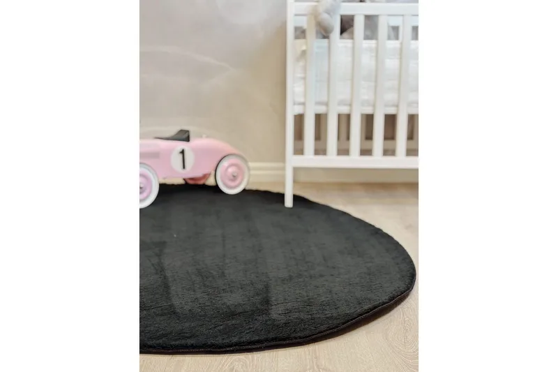 Vaskbart teppe Soft Shape - 160x230 cm, Svart - Tekstiler & tepper - Teppe & matte - Flatvevde tepper
