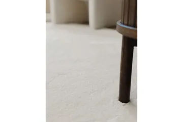 Vaskbart teppe Soft Shape - 200x290 cm, Hvit - Tekstiler & tepper - Teppe & matte - Flatvevde tepper