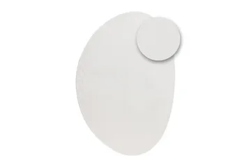 Vaskbart teppe Soft Shape - 200x290 cm, Hvit - Tekstiler & tepper - Teppe & matte - Flatvevde tepper